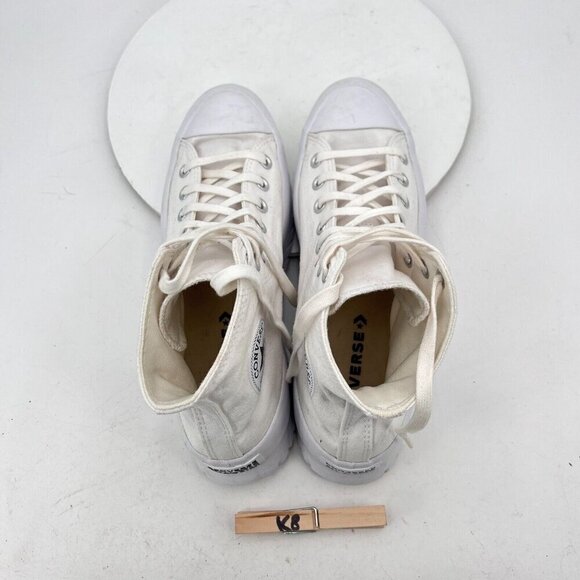 Converse Chuck Taylor All Star Lugged 2.0 High Men Size 9.5 A00871C White Shoes - Picture 11 of 13